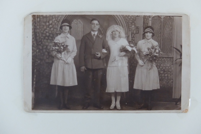 George Lacey and Florence Allen wedding. Bridesmaids May La 